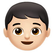 👦🏻 Emoji Junge: helle Hautfarbe Apple iOS 13.3.