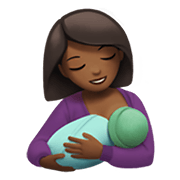 🤱🏾 Emoji Lactancia Materna: Tono De Piel Oscuro Medio en Apple iOS 13.3.
