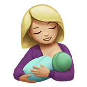 🤱🏼 Emoji Lactancia Materna: Tono De Piel Claro Medio en Apple iOS 13.3.
