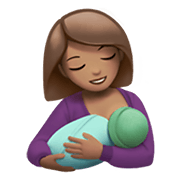 🤱🏽 Emoji Lactancia Materna: Tono De Piel Medio en Apple iOS 13.3.