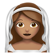 Émoji 👰🏽 Personne Mariée Avec Voile : Peau Légèrement Mate sur Apple iOS 13.3.