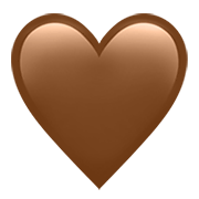 Emoji 🤎 Cuore Marrone su Apple iOS 13.3.