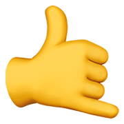 Emoji 🤙 Mano Con Gesto Di Chiamata su Apple iOS 13.3.
