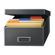 Émoji 🗃️ Boîte à Dossiers sur Apple iOS 13.3.