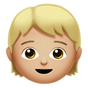 🧒🏼 Emoji Infante: Tono De Piel Claro Medio en Apple iOS 13.3.