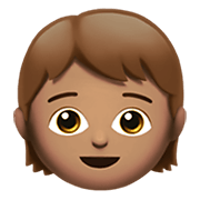 Emoji 🧒🏽 Bimbo: Carnagione Olivastra su Apple iOS 13.3.
