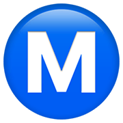 Emoji Ⓜ️ Pulsante M Cerchiata su Apple iOS 13.3.