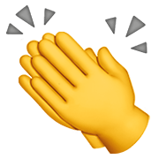👏 Emoji klatschende Hände Apple iOS 13.3.