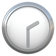 Emoji 🕝 Ore Due E Mezza su Apple iOS 13.3.