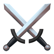 Émoji ⚔️ épées Croisées sur Apple iOS 13.3.
