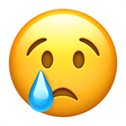 😢 Emoji Rosto Chorando na Apple iOS 13.3.