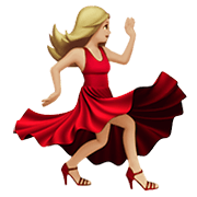 💃🏼 Emoji tanzende Frau: mittelhelle Hautfarbe Apple iOS 13.3.