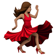 💃🏽 Emoji tanzende Frau: mittlere Hautfarbe Apple iOS 13.3.