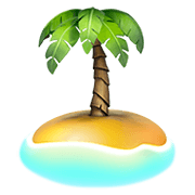 🏝️ Emoji Ilha Deserta na Apple iOS 13.3.