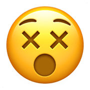 Emoji 😵 Faccina Frastornata su Apple iOS 13.3.
