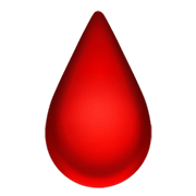Emoji 🩸 Goccia Di Sangue su Apple iOS 13.3.