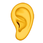 Emoji 👂 Orecchio su Apple iOS 13.3.