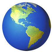 Émoji 🌎 Globe Tourné Sur Les Amériques sur Apple iOS 13.3.