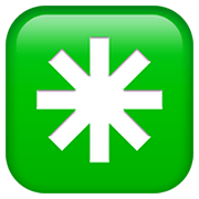 ✳️ Emoji Asterisco De Ocho Puntas en Apple iOS 13.3.
