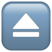 Emoji ⏏️ Pulsante Di Espulsione su Apple iOS 13.3.