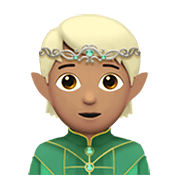 🧝🏽 Emoji Elf(e): mittlere Hautfarbe Apple iOS 13.3.