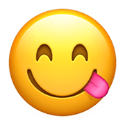 😋 Rosto Saboreando Comida Emoji