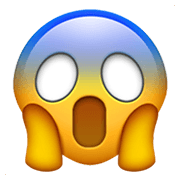 Emoji 😱 Faccina Terrorizzata su Apple iOS 13.3.