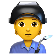 🧑‍🏭 Emoji Fabrikarbeiter(in) Apple iOS 13.3.