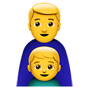 👨‍👦 Emoji Familie: Mann, Junge Apple iOS 13.3.