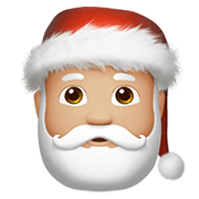 🎅🏼 Emoji Weihnachtsmann: mittelhelle Hautfarbe Apple iOS 13.3.