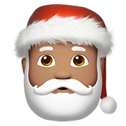 🎅🏽 Emoji Papá Noel: Tono De Piel Medio en Apple iOS 13.3.