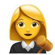 Émoji 👩‍⚖️ Juge Femme sur Apple iOS 13.3.