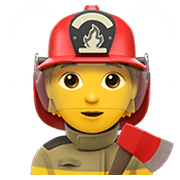 Emoji 🧑‍🚒 Pompiere su Apple iOS 13.3.