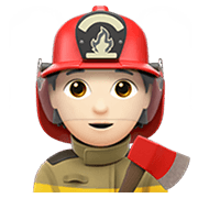 Émoji 🧑🏻‍🚒 Pompier : Peau Claire sur Apple iOS 13.3.