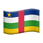 🇨🇫 Emoji Bandera: República Centroafricana en Apple iOS 13.3.