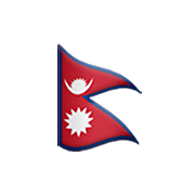 🇳🇵 Emoji Bandeira: Nepal na Apple iOS 13.3.