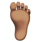 🦶🏽 Emoji Fuß: mittlere Hautfarbe Apple iOS 13.3.