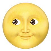 🌝 Emoji Luna Llena Con Cara en Apple iOS 13.3.