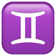 Emoji ♊ Segno Zodiacale Dei Gemelli su Apple iOS 13.3.