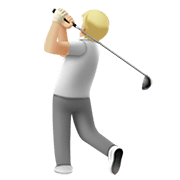 Émoji 🏌🏼 Joueur De Golf : Peau Moyennement Claire sur Apple iOS 13.3.