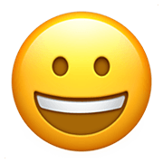 Emoji 😀 Faccina Con Un Gran Sorriso su Apple iOS 13.3.
