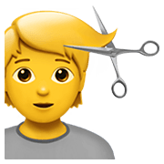 Émoji 💇 Personne Qui Se Fait Couper Les Cheveux sur Apple iOS 13.3.