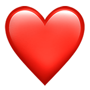 ❤️ Emoji Coração Vermelho na Apple iOS 13.3.