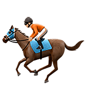 🏇🏼 Emoji Corrida De Cavalos: Pele Morena Clara na Apple iOS 13.3.
