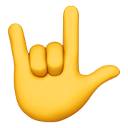 Emoji 🤟 Gesto Ti Amo su Apple iOS 13.3.