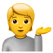 💁 Emoji Persona De Mostrador De Información en Apple iOS 13.3.