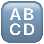 🔠 Emoji Eingabesymbol lateinische Großbuchstaben Apple iOS 13.3.