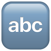 🔤 Emoji Eingabesymbol lateinische Buchstaben Apple iOS 13.3.