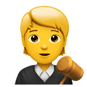 🧑‍⚖️ Emoji Juiz No Tribunal na Apple iOS 13.3.