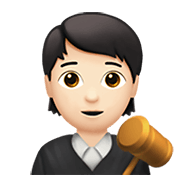 🧑🏻‍⚖️ Emoji Juiz No Tribunal: Pele Clara na Apple iOS 13.3.